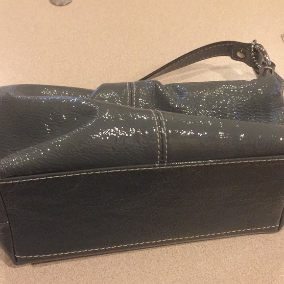 COACH gray leather purse - Picture 5 of 5